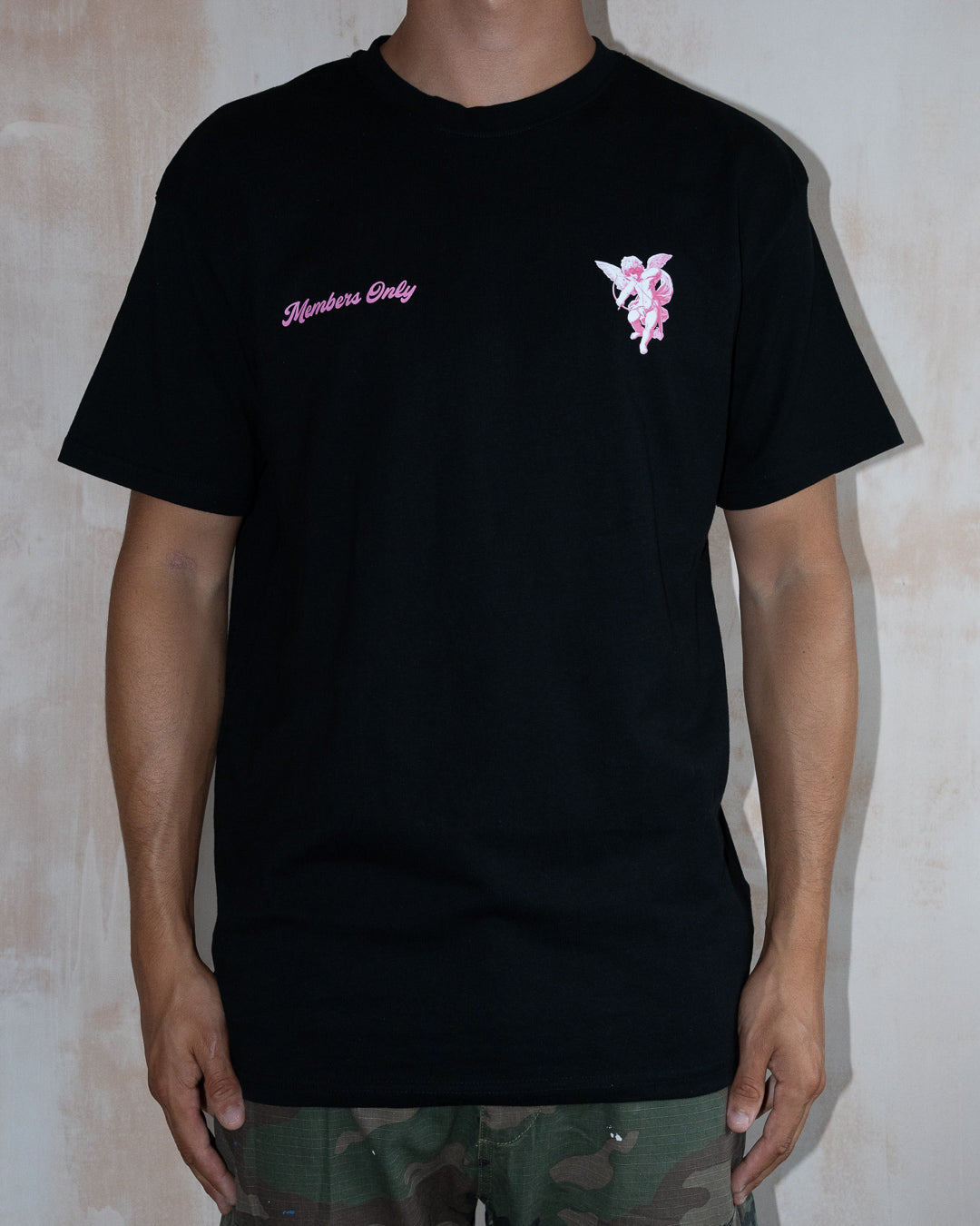 Angelic members only T-shirt Black