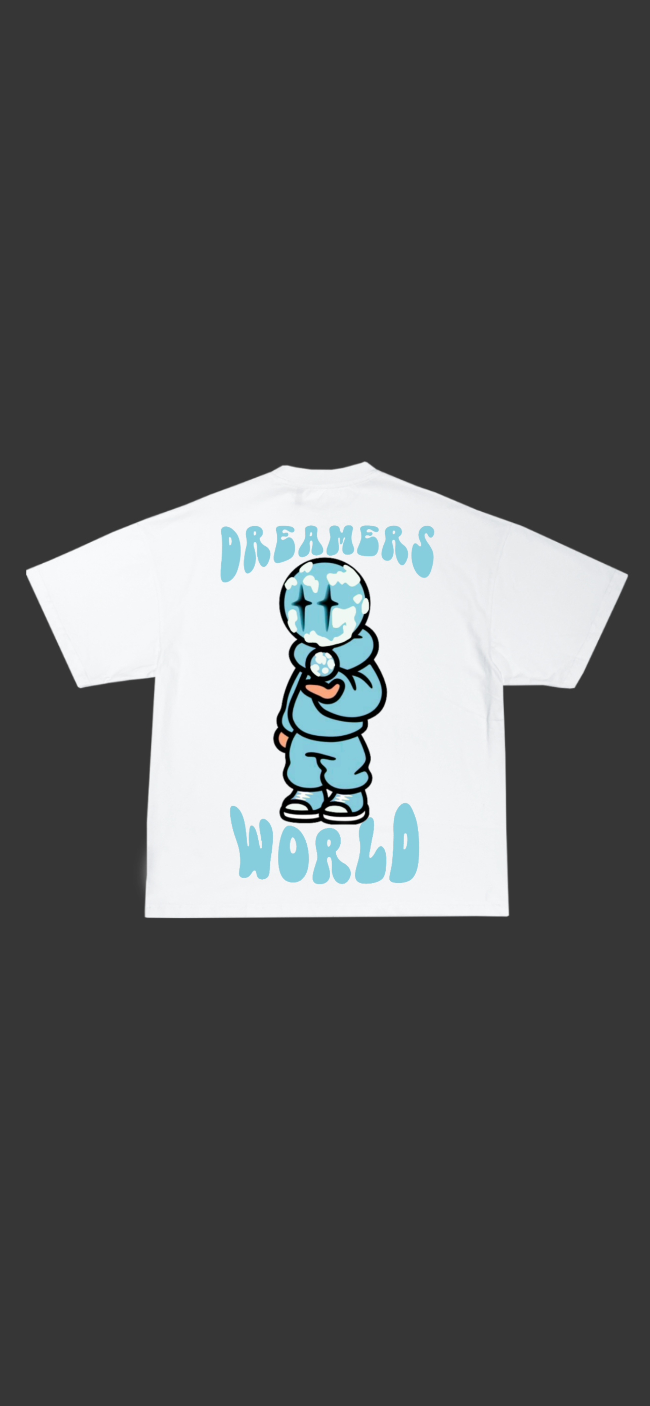 Oversized Dreamers World Tee White